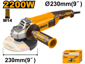 ingco 9" angle grinder 2200w ag220018