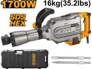 ingco 16kg sds demolition breaker 1700w p