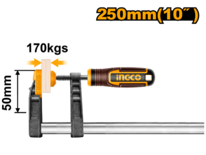 ingco 50x250mm f clamp hfc020503