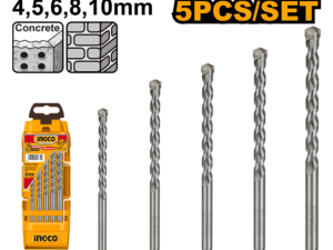 ingco 5pcs masonry drill bit set akd3051