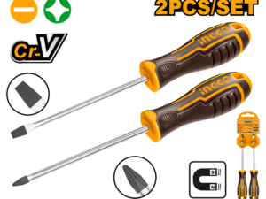 ingco 2pcs sl6.5ph2 screwdriver set hksd0248