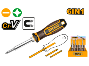 ingco 6in1 screwdriver set akisd0608