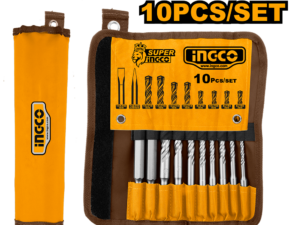 ingco 10pcs hammer drill bits & chisel set