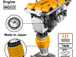 ingco gasoline tamping rammer 6.5hp grt75 2