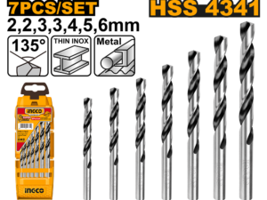 ingco 7pcs metal drill bits set akd1075