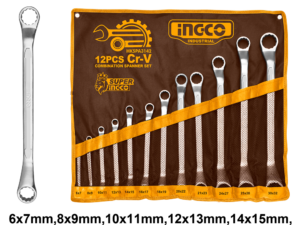 ingco 12pcs offset ring spanner set hkspa3142