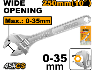 ingco 10" adjustable wrench hadw131102