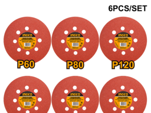 ingco 225mmx6pcs orbital sander akrs225061