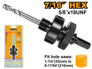 ingco 11mm arbor for hole saw hsa02
