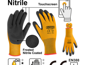 ingco xl nitrile frosted coated gloves hgnf