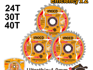 ingco 3pc 5 1/2" ut tct saw blade tsb4003