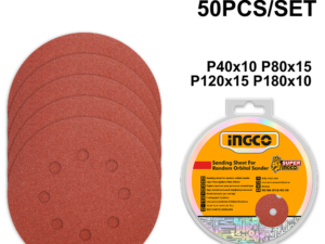 ingco 50pcs 5" sanding sheet akrs1250511