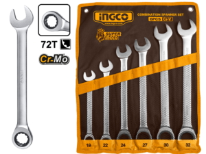 ingco 6pcs rachet spanner set hkspar1061