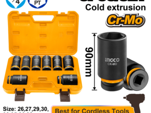 ingco 3/4" 8pcs deep impact socket set hkiss