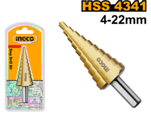 ingco 4 22mm step drill bit aksds42203