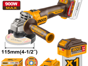 ingco 20v 41/2" angle grinder bc cagli261521
