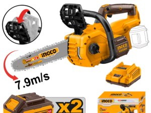 ingco 20v 12" chainsaw 2bc cgsli201286