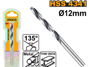 ingco 12mm hss 4341 drill bit dbt1201204