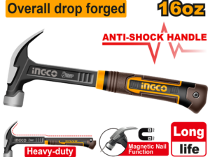 ingco 16oz anti shock claw hammer hch81016l
