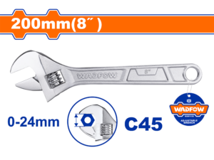 wadfow 8" adjustable wrench waw1108