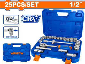wadfow 25pcs x 1/2" socket set wst2d25