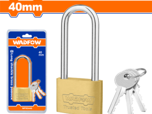 wadfow 40mm long shackle brass padlock wpd2440