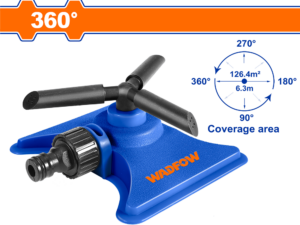 wadfow plastic 3 arm rotatory sprinkler wsn1e23
