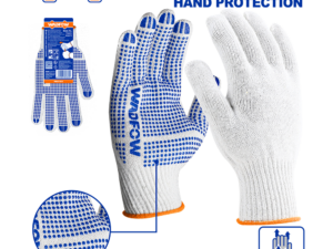 wadfow dotted & pvc hand gloves wkg1801