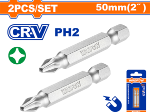 wadfow 2pcs 50mm ph2 screwdriver bit wsv2k12