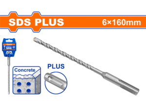 wadfow 6mm sds hammer drill bit 160mm whd1205